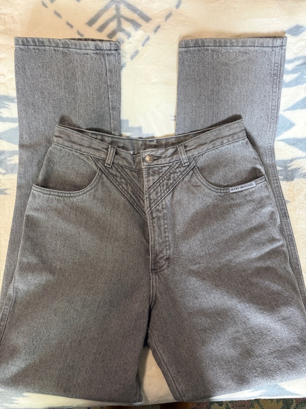 Vintage Rockies High-Rise Straight Leg Grey Jeans